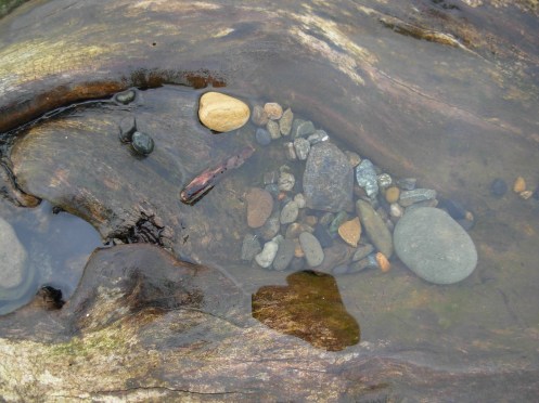 rocks and water
